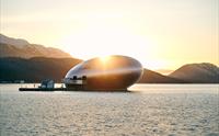 Salmon Eye i solnedgang