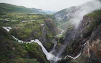 Vøringsfossen og Måbødalsjuvet i bakgrunnen.