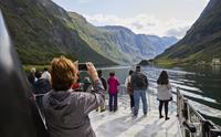 Båttur mellom Flåm og Gudvangen