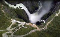 Vøringsfossen sett ovenfra