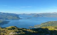 Flott utsikt over Hardangerfjorden