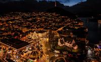 Dronebilde av Julebyen