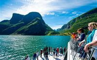 Båttur mellom Flåm og Gudvangen