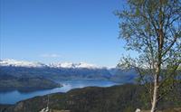 Utsikt over fjorden frå Fjellstøl